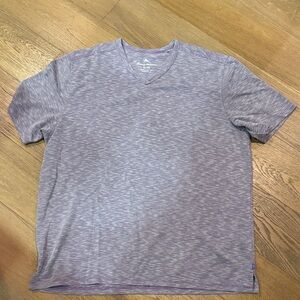 Tommy Bahama Heathered Lavender V-Neck Short Sleeve Tee
